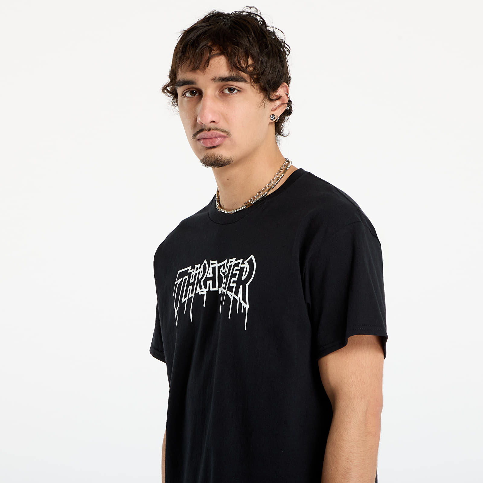 T-shirts Thrasher One-liner T-Shirt Black