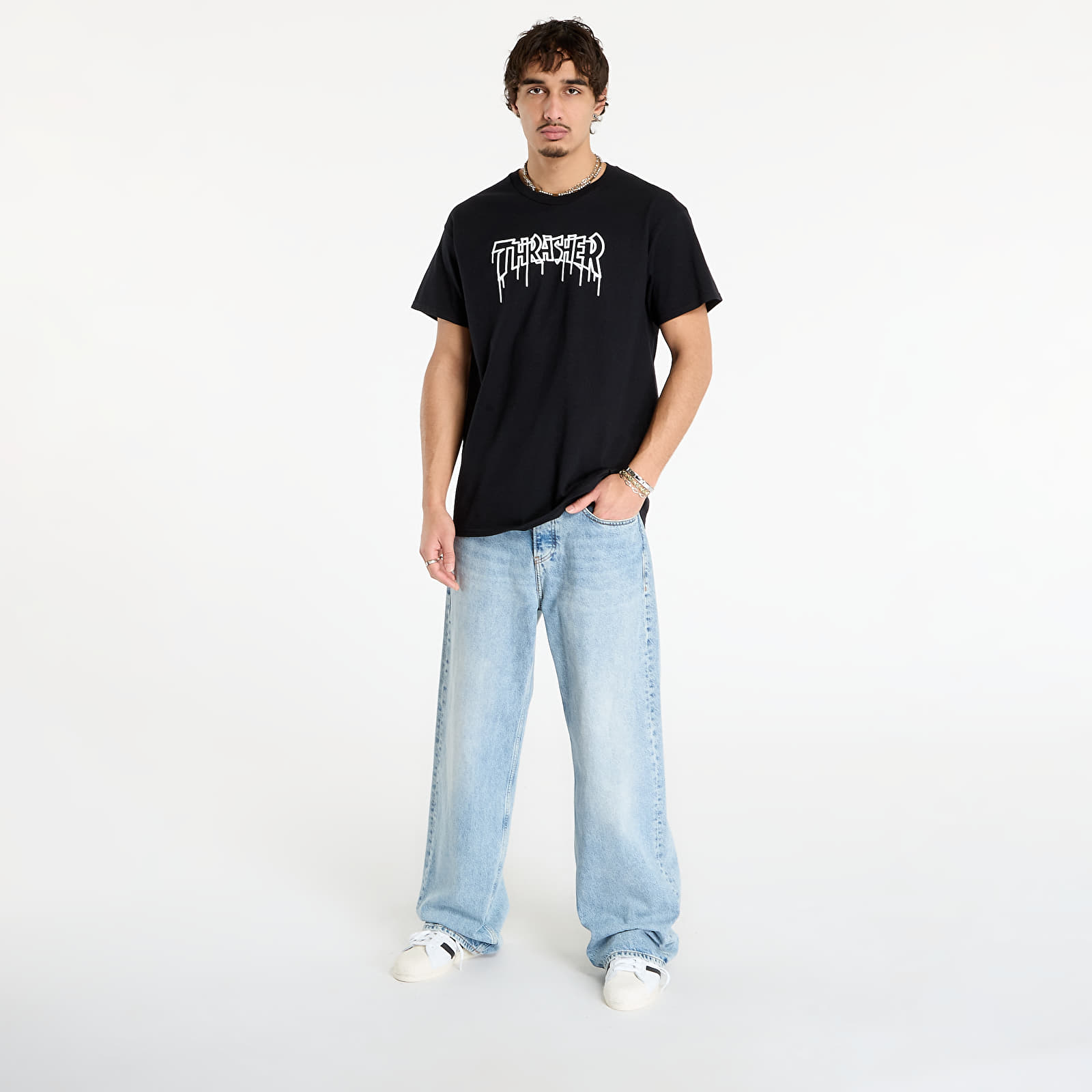 T-shirts Thrasher One-liner T-Shirt Black