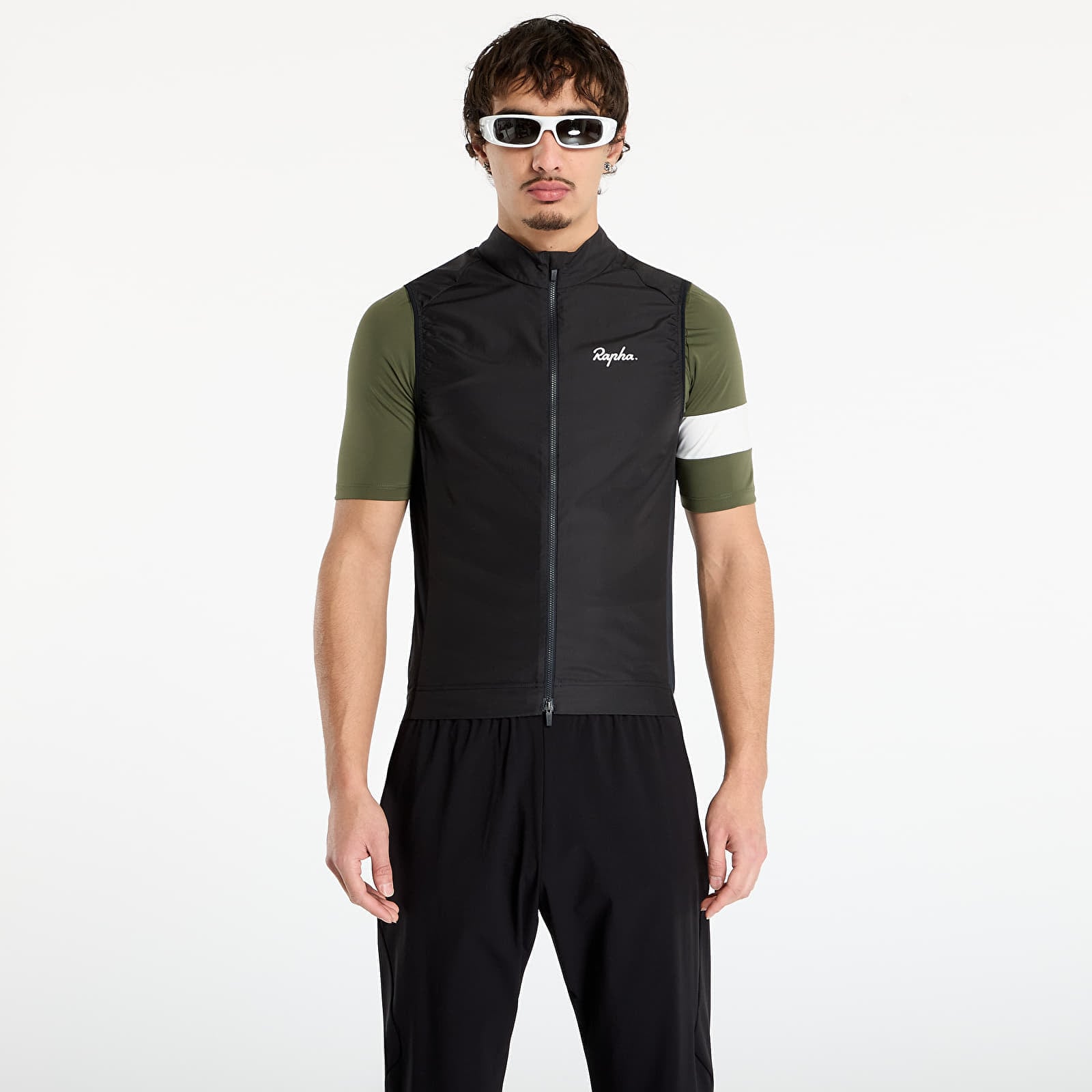 Vestă Rapha Mens Core Gilet Black/ White M