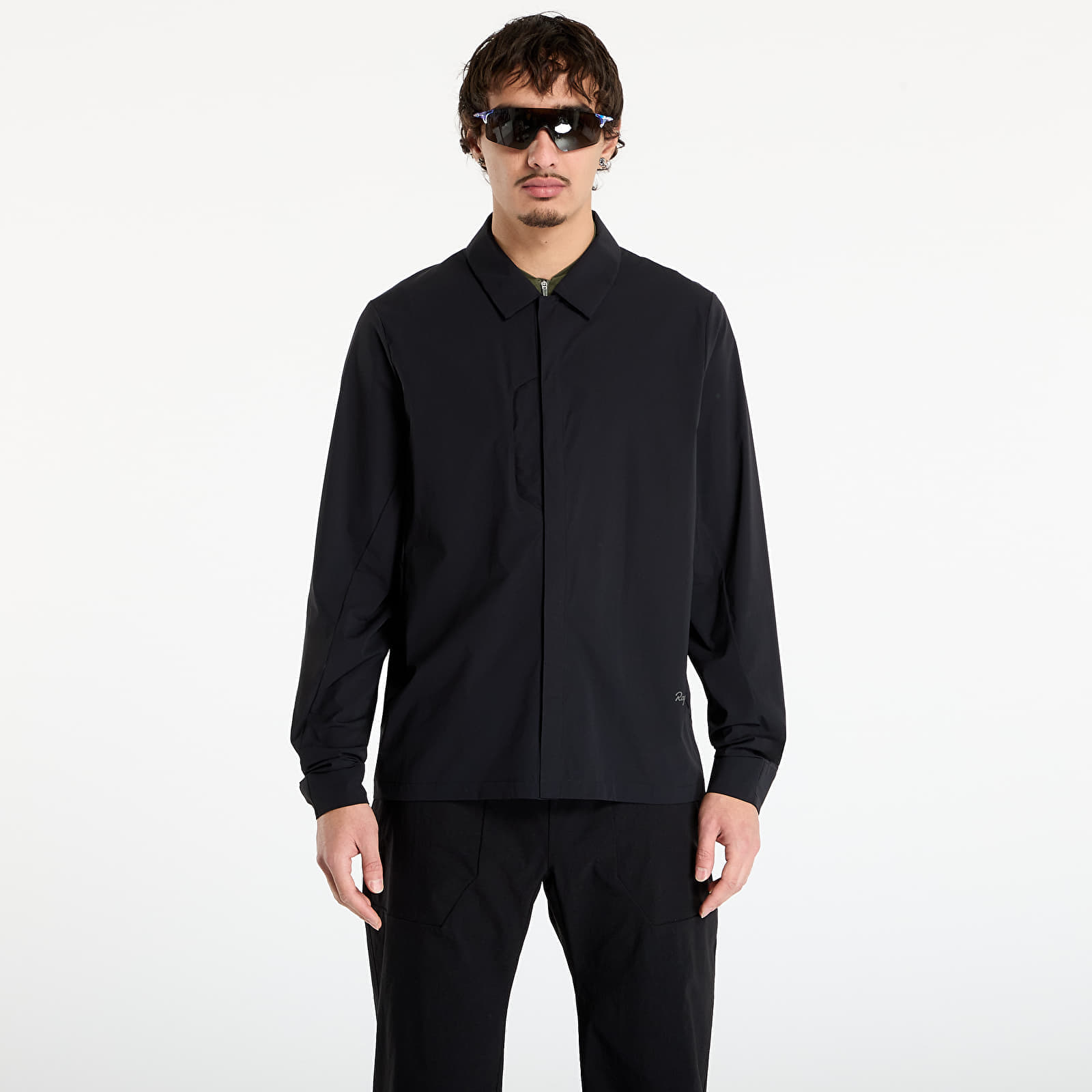 Cămașă Rapha Mens Long Sleeve Tech Shirt Black/ Carbon Grey M