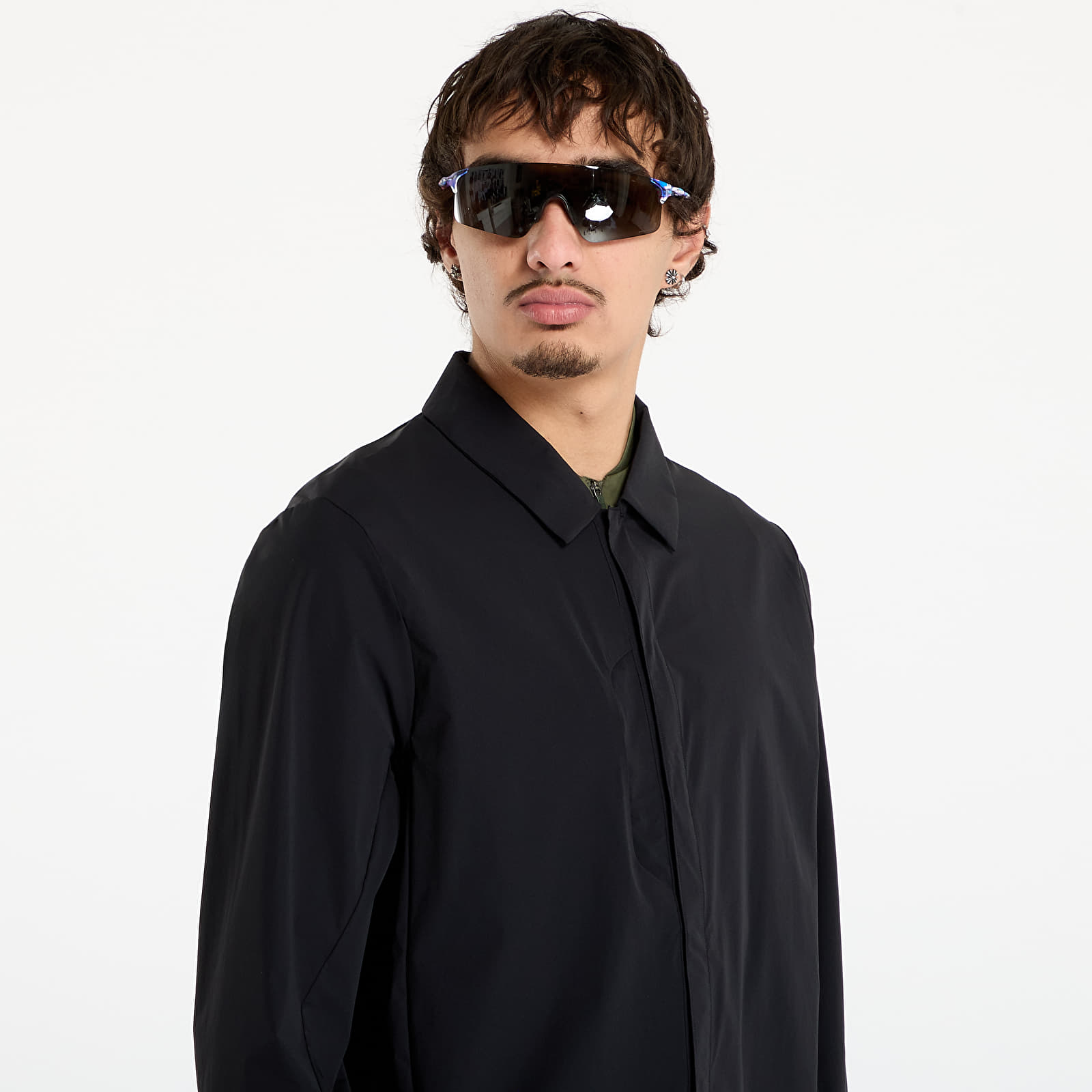 Skjortor Rapha Men's Long Sleeve Tech Shirt Black/ Carbon Grey