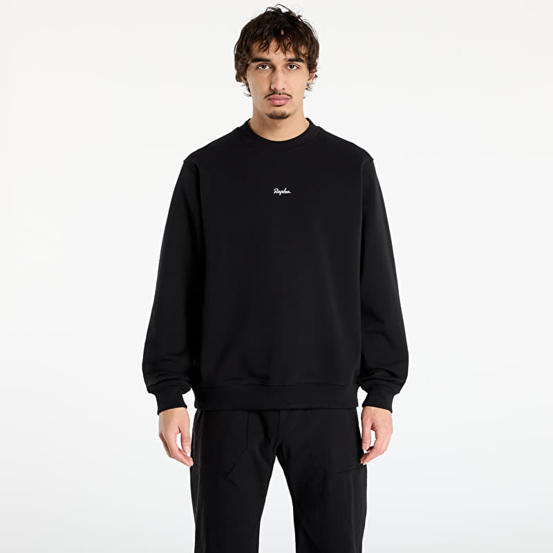 Толстовка Rapha Men's Heavyweight Cotton Sweatshirt Black/ White