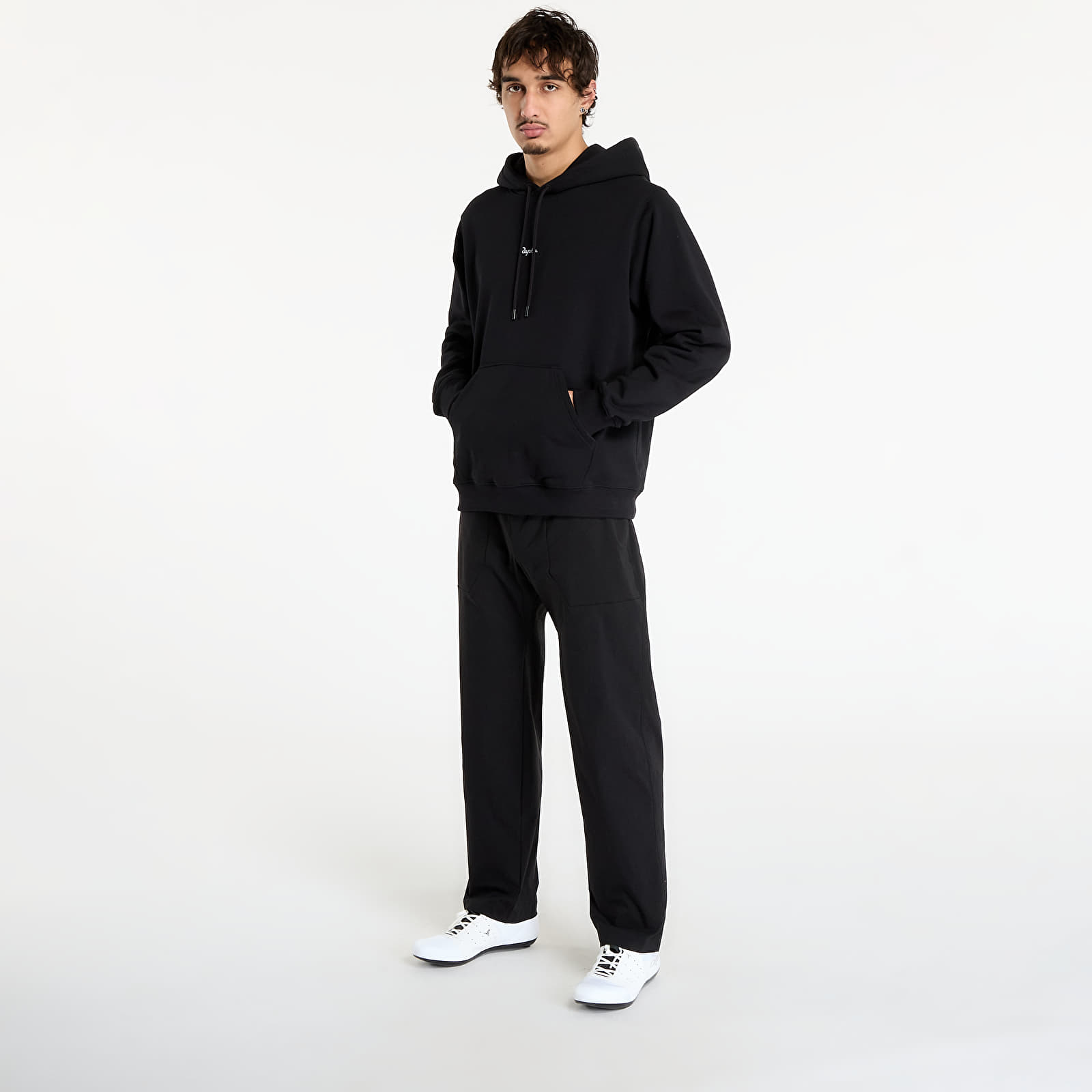 Men's hoodies Rapha Men's Heavyweight Cotton Hoodie Black/ White