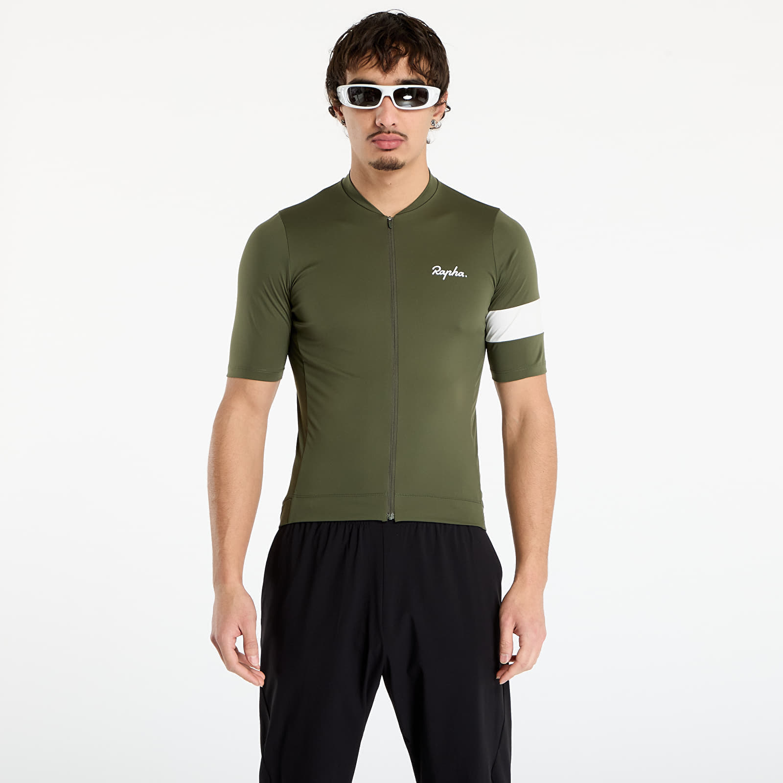 Джърси Rapha Men's Core Jersey Dark Green/ White M