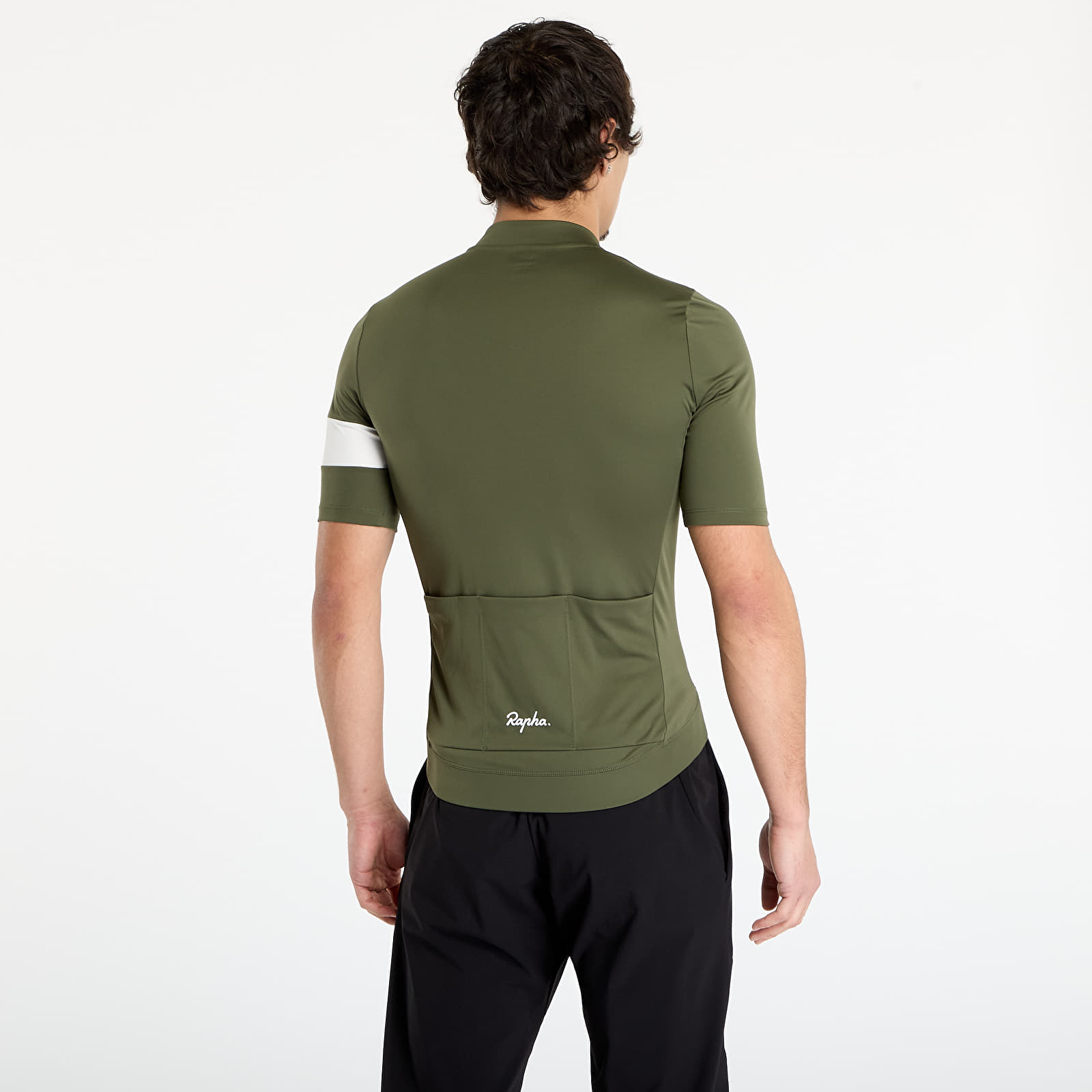 Trikots für Männer Rapha Men's Core Jersey Dark Green/ White