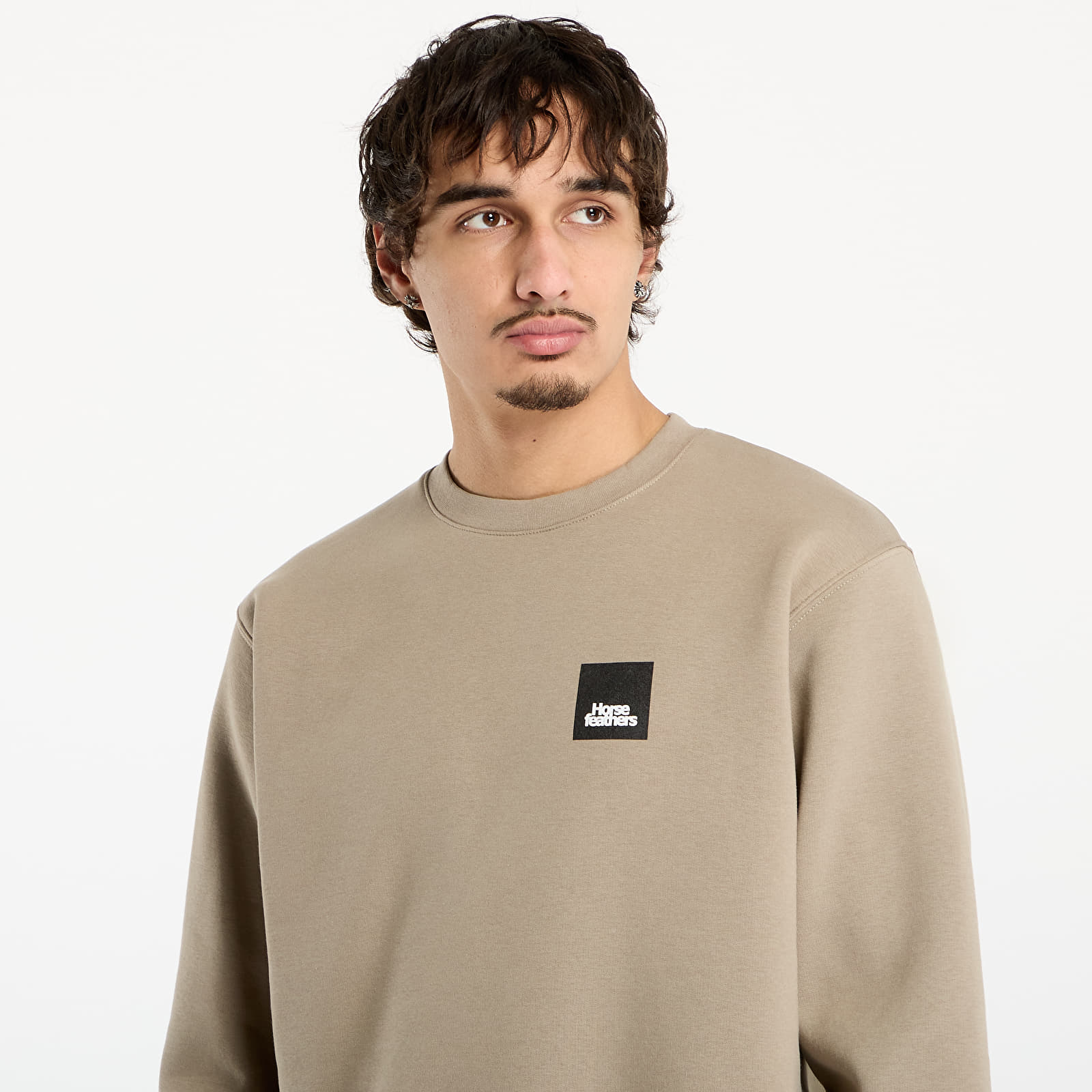 Мъжки суичъри Horsefeathers Dunk Sweatshirt Taupe