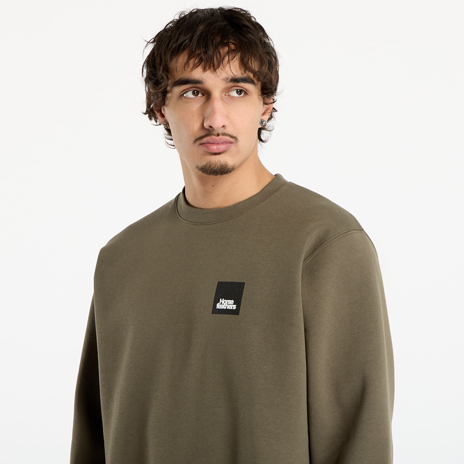 Мъжки суичъри Horsefeathers Dunk Sweatshirt Burnt Olive