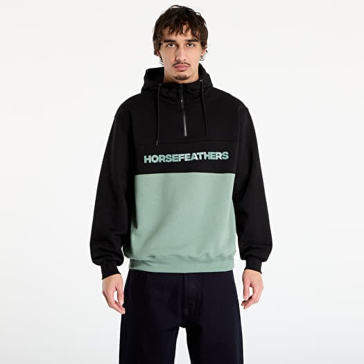 Sweatshirt Horsefeathers Fulton Sweatshirt Black/ Iceberg Green