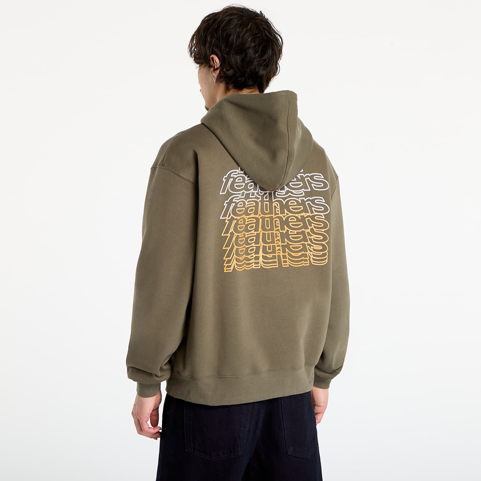 Mikinas ar kapuci un sporta krekli Horsefeathers Rollin Sweatshirt Burnt Olive