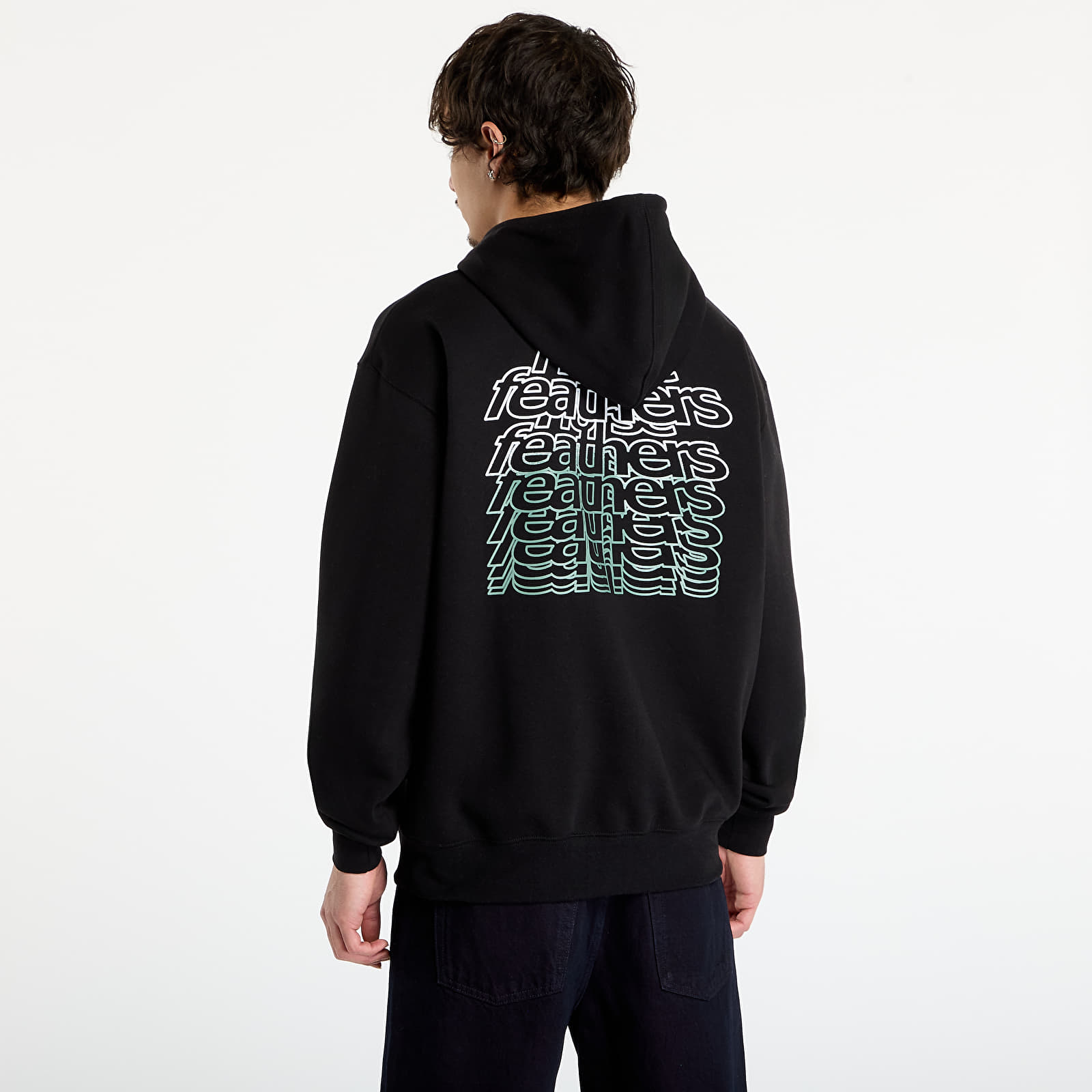 Mikinas ar kapuci un sporta krekli Horsefeathers Rollin Sweatshirt Black