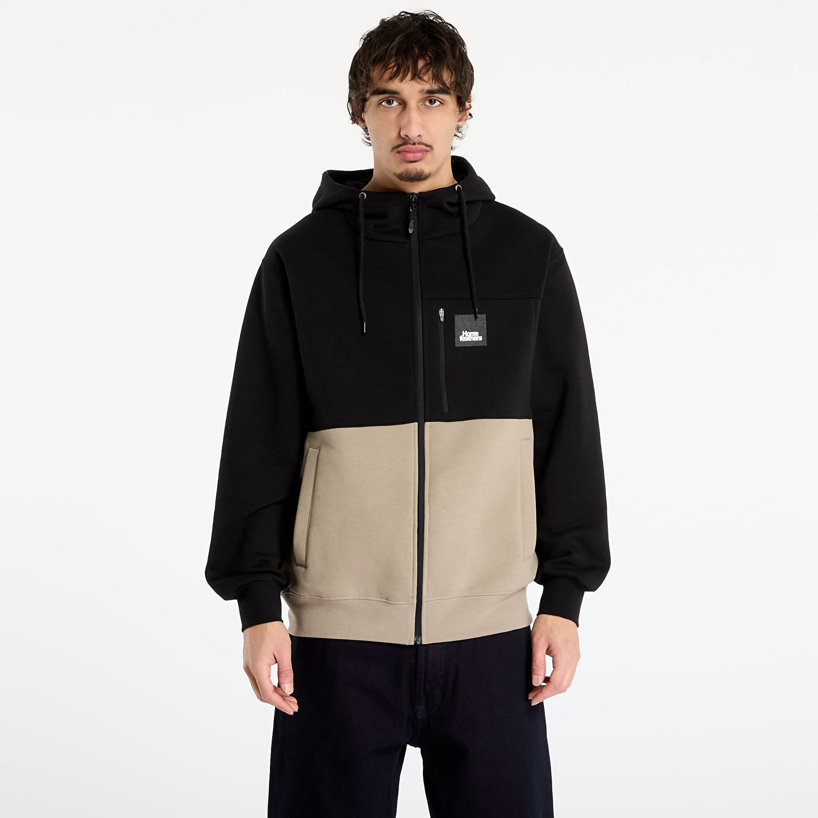 Мъжки суичъри Horsefeathers Vick Sweatshirt Black/ Taupe