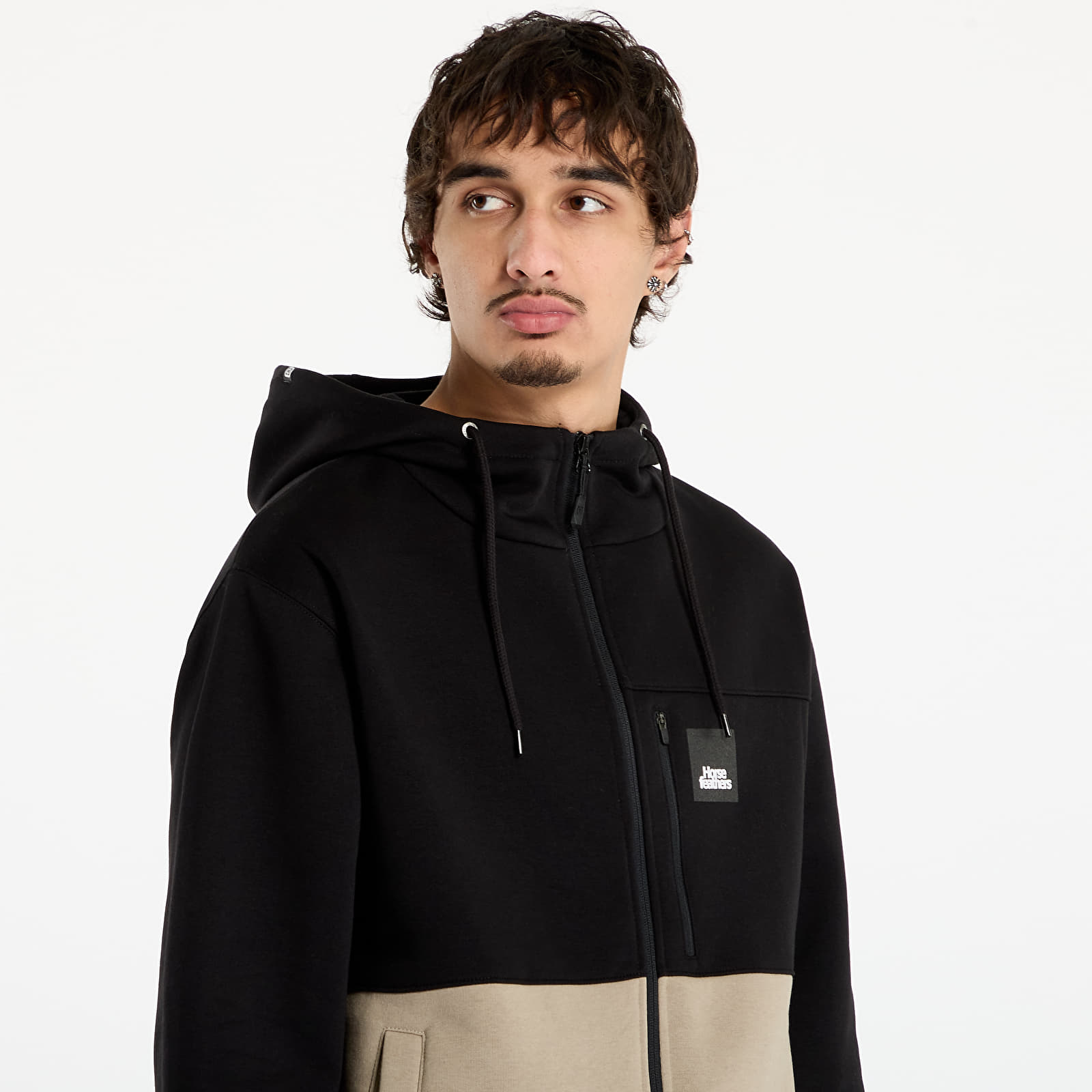 Мъжки суичъри Horsefeathers Vick Sweatshirt Black/ Taupe