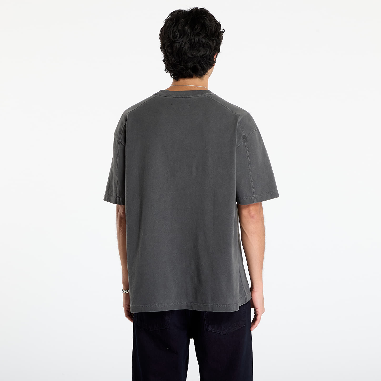 Men's T-shirts PLEASURES Relief Heavyweight Shirt Faded Black