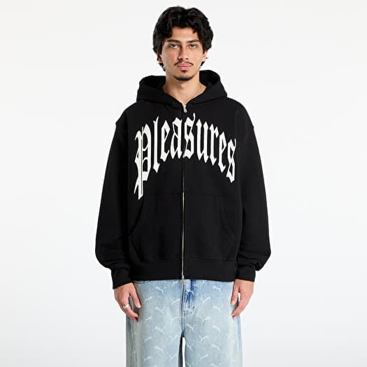 PLEASURES Twitch Zip Hoodie Black