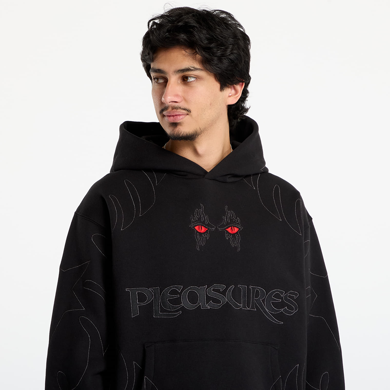 Miesten hupparit PLEASURES Afterlife Hoodie Black