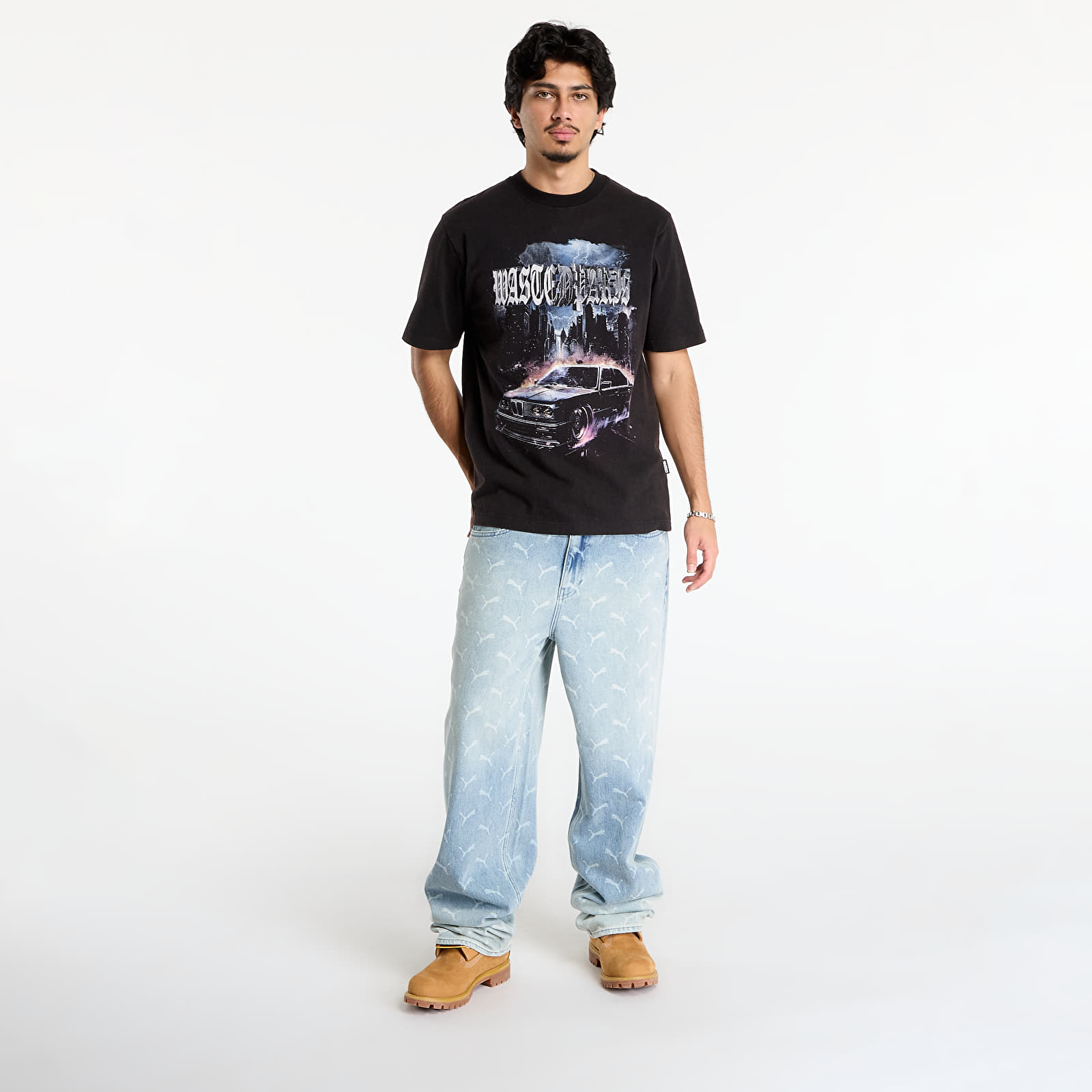 Μπλούζες Wasted Paris M Run T-Shirt Faded Black