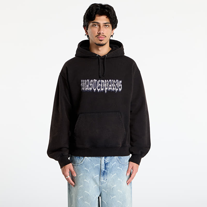 Sweatshirt Wasted Paris M Run Hoodie Faded Black