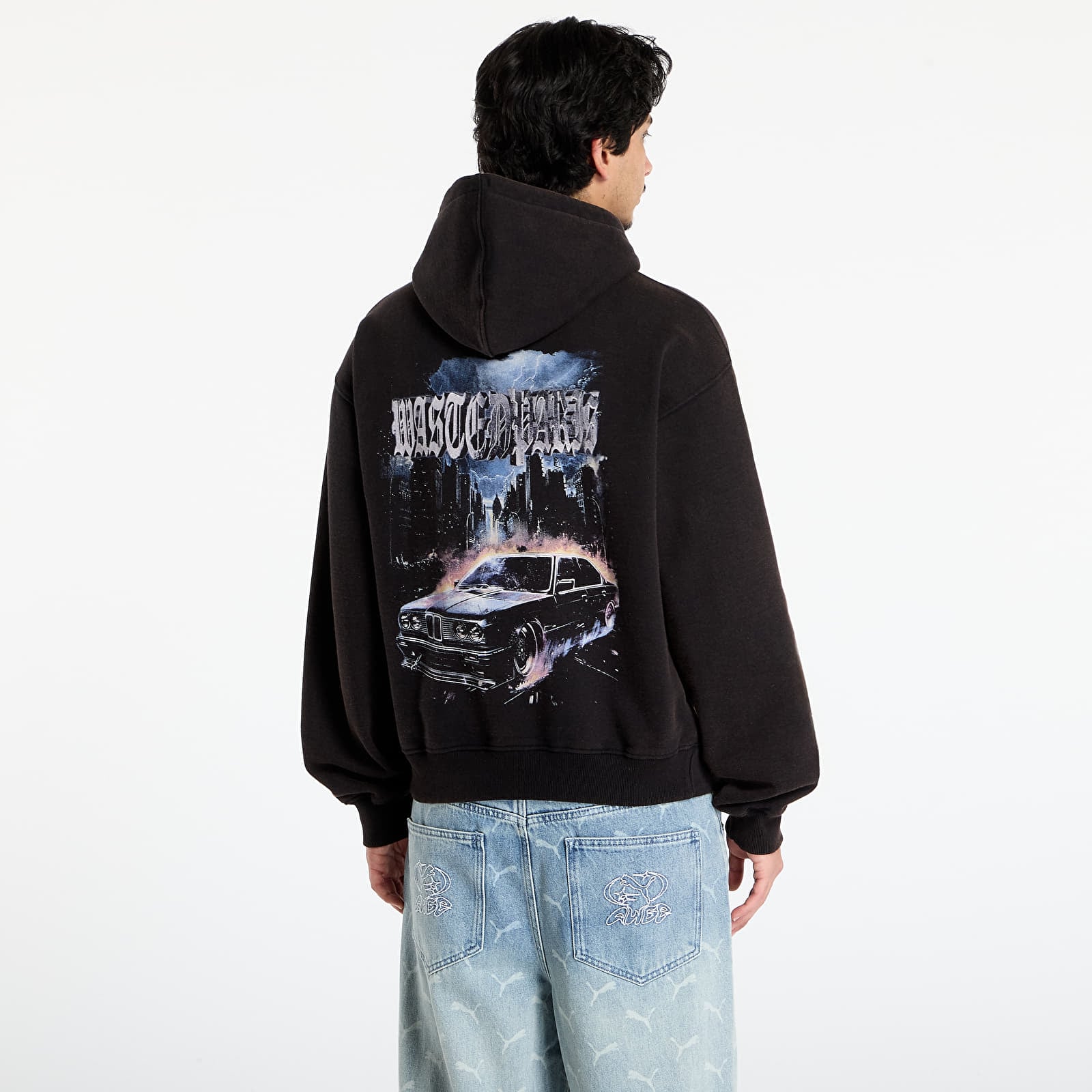 Muške dukserice Wasted Paris M Run Hoodie Faded Black