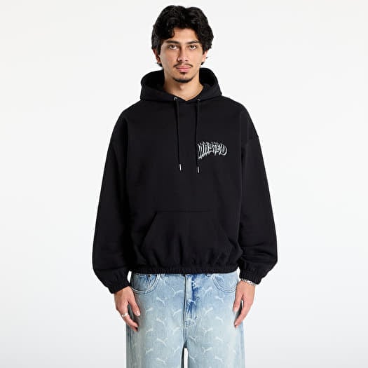 Wasted Paris M Harvest Boxy Hoodie Black