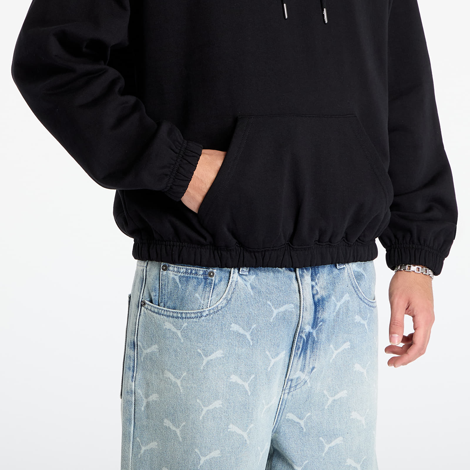 Men's hoodies Wasted Paris M Harvest Boxy Hoodie Black