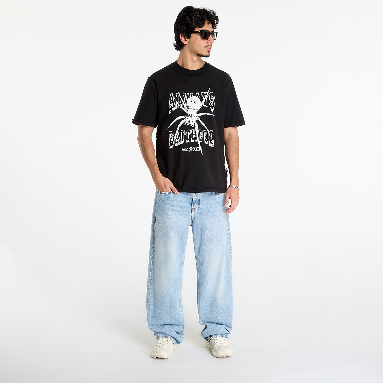 Мъжки ризи Wasted Paris M Authentic Reverse T-Shirt Faded Black
