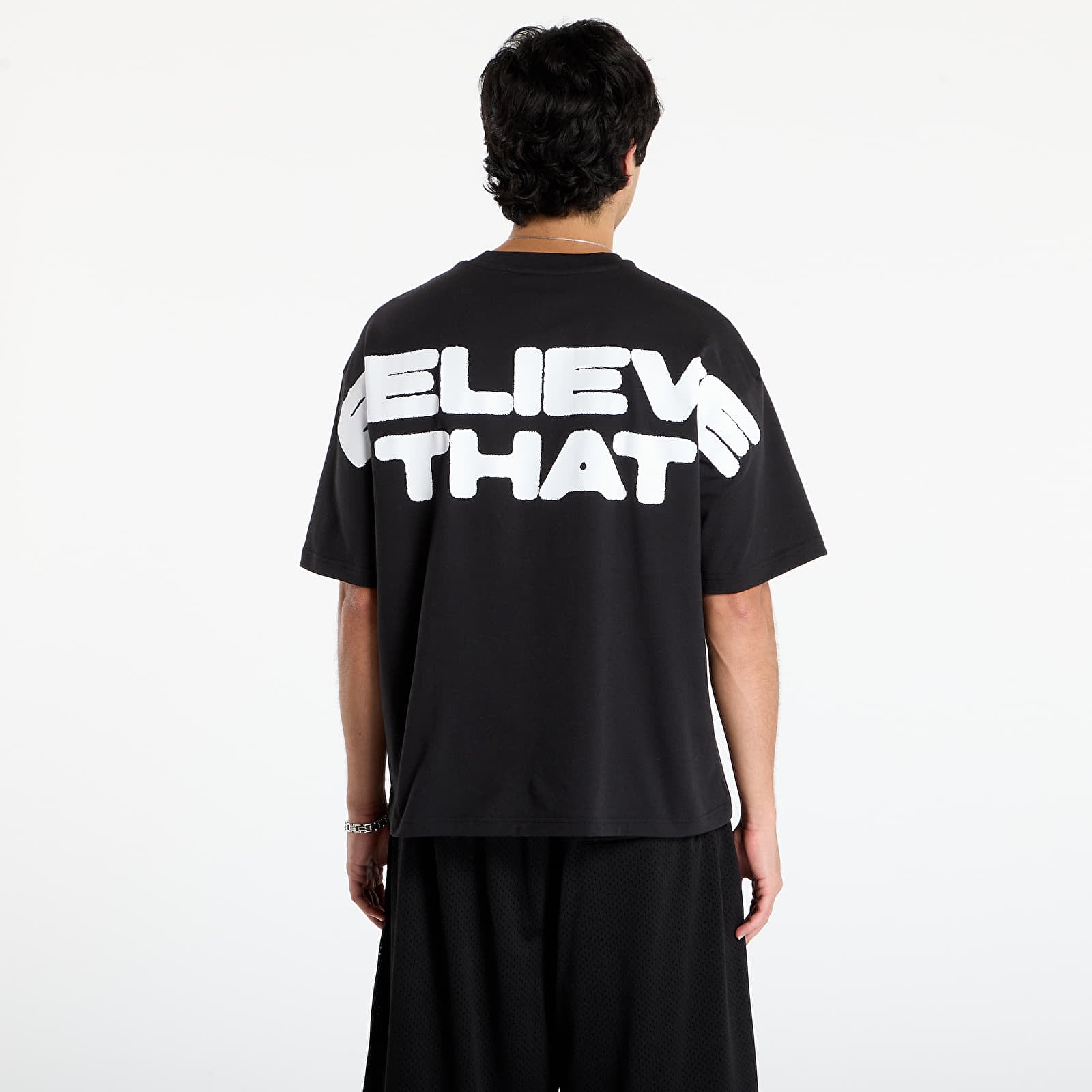 Vyriški marškinėliai adidas Anthony Edwards Believe That T-Shirt Black/ White