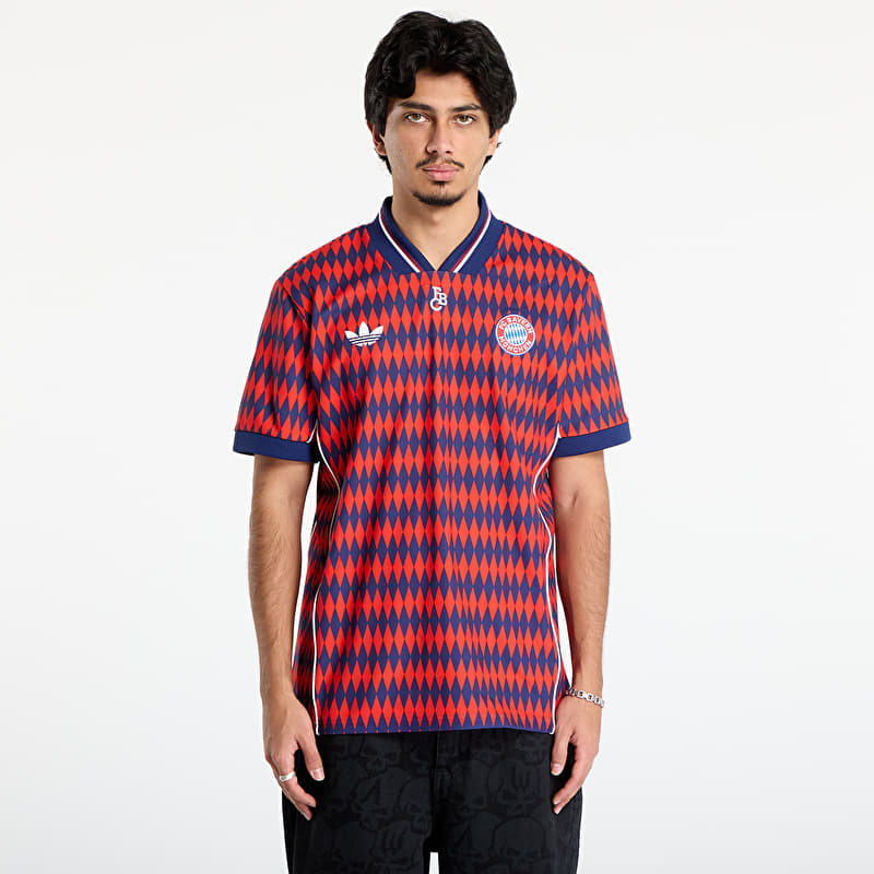Футболка adidas FC Bayern Munich LFSTLR Jersey Red/ Dark Blue