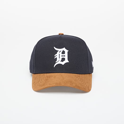 New Era 9FORTY Aframe MLB Suede Visor Detroit Tigers Navy/ Nfl Brown Suede