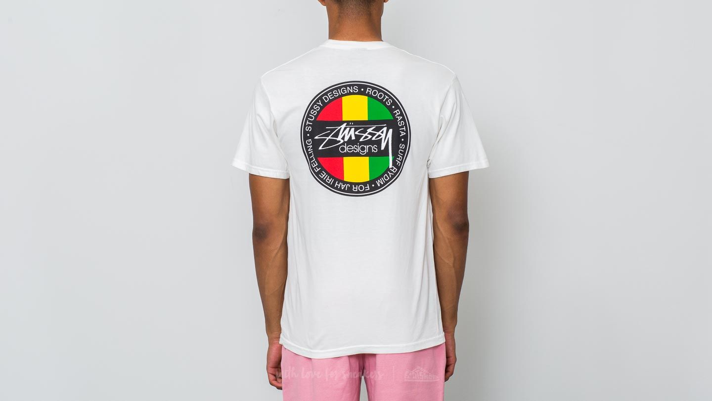Trička Stüssy Rasta Sk8 Pigment Dyed Tee Natural