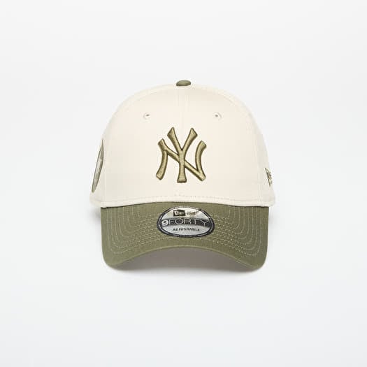 Mütze New Era 9FORTY MLB Side Patch New York Yankees Stone/ New Olive
