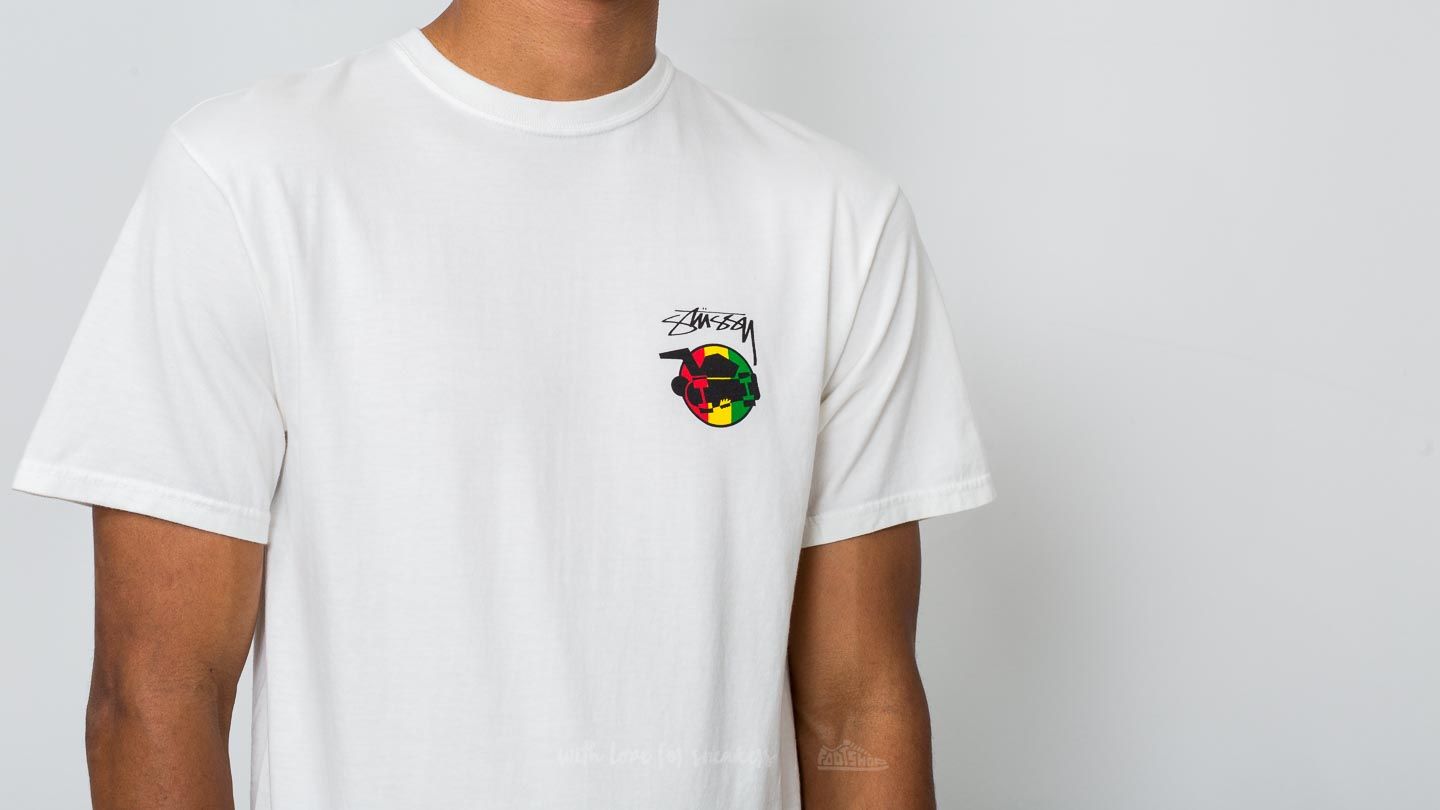 Trička Stüssy Rasta Sk8 Pigment Dyed Tee Natural