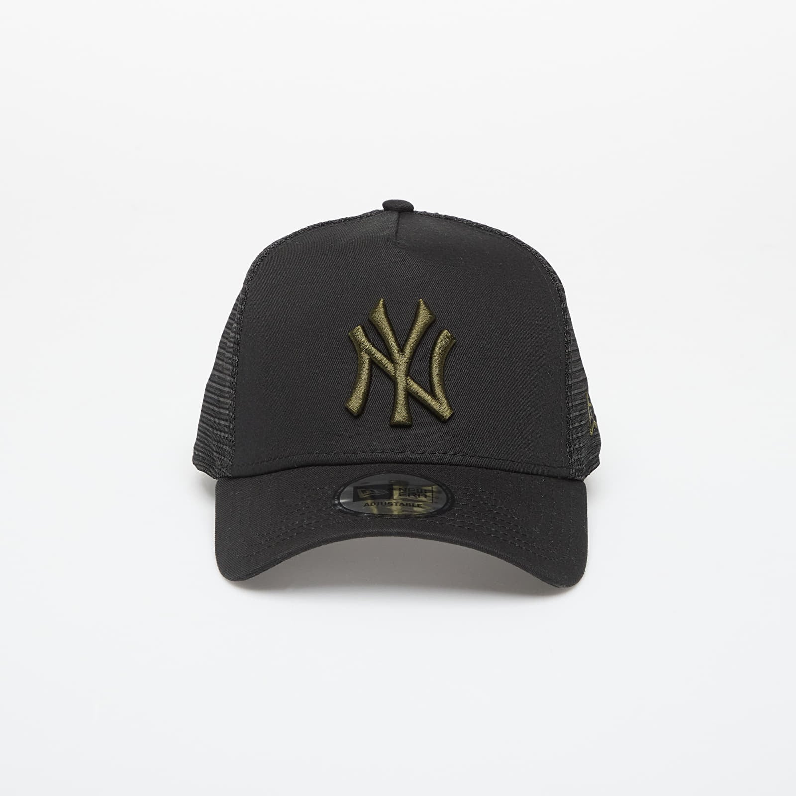 Capac New Era 9FORTY Af Trucker MLB League Essential Trucker New York Yankees Black/ Rifle Green Universal