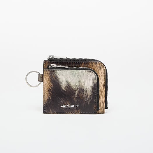 Portmoine Carhartt WIP Double Vegas Zip Wallet Wild Dog/ Silver
