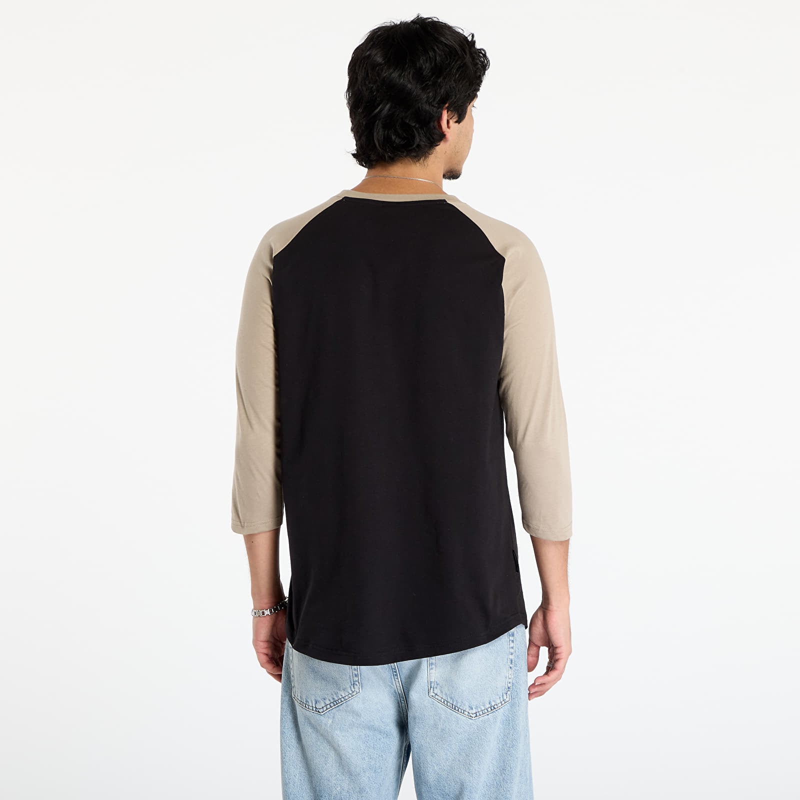 T-paidat Horsefeathers Rollin Raglan T-Shirt Black/ Taupe