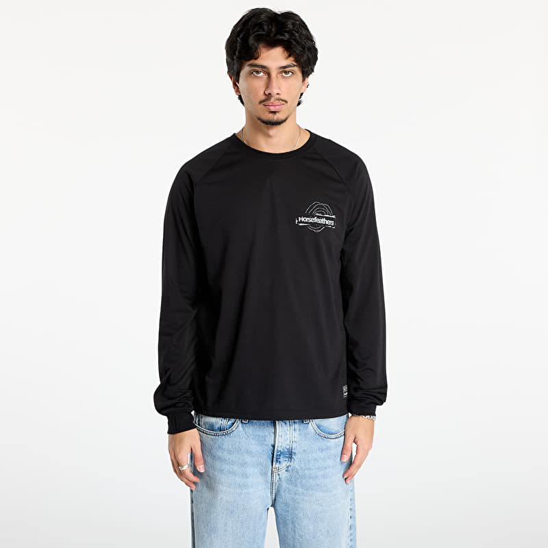 Horsefeathers Shank Ls T-Shirt Black