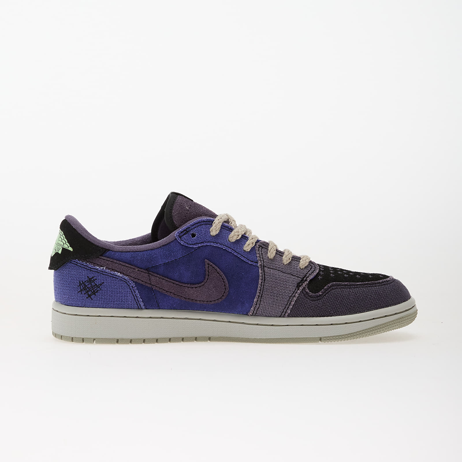 Pánske tenisky a topánky Air Jordan 1 Retro Low "Voodoo Alternate" (IH2309-500) Regency Purple/ Vapor Green-Black