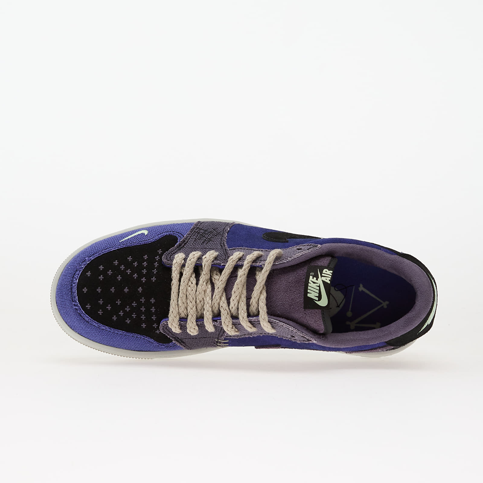 Pánske tenisky a topánky Air Jordan 1 Retro Low "Voodoo Alternate" (IH2309-500) Regency Purple/ Vapor Green-Black