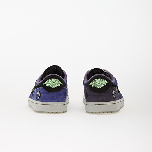 purple and green retro jordans