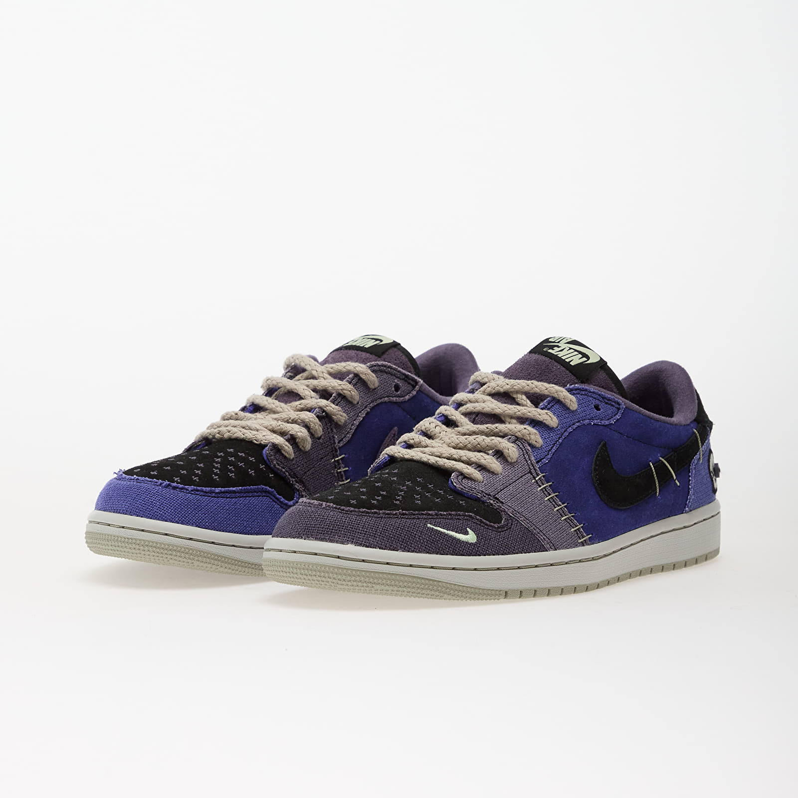 Pánske tenisky a topánky Air Jordan 1 Retro Low "Voodoo Alternate" (IH2309-500) Regency Purple/ Vapor Green-Black