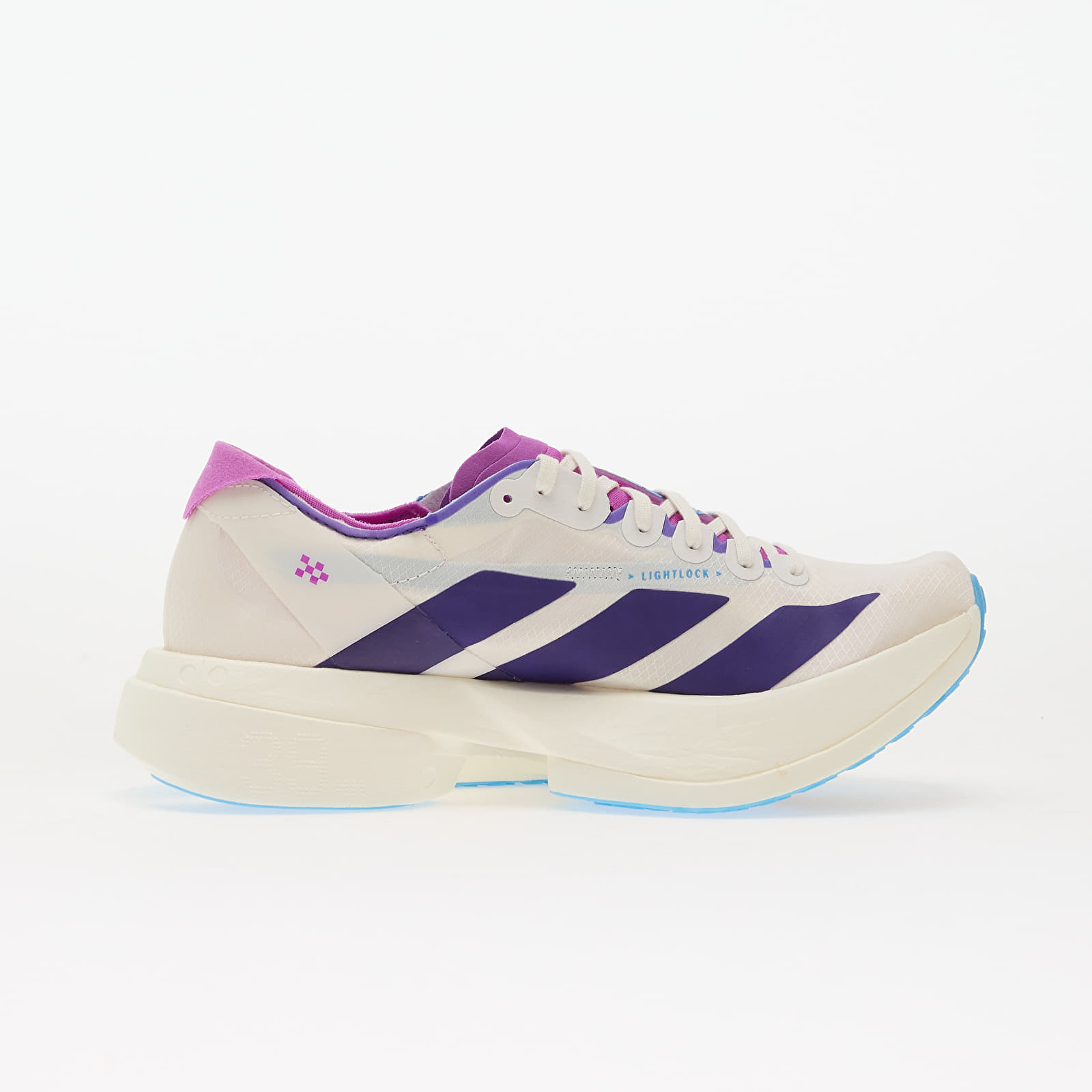 Naisten kengät adidas Adizero Adios Pro 4 W Core White/ Collegiate Purple/ Semi Blue Burst