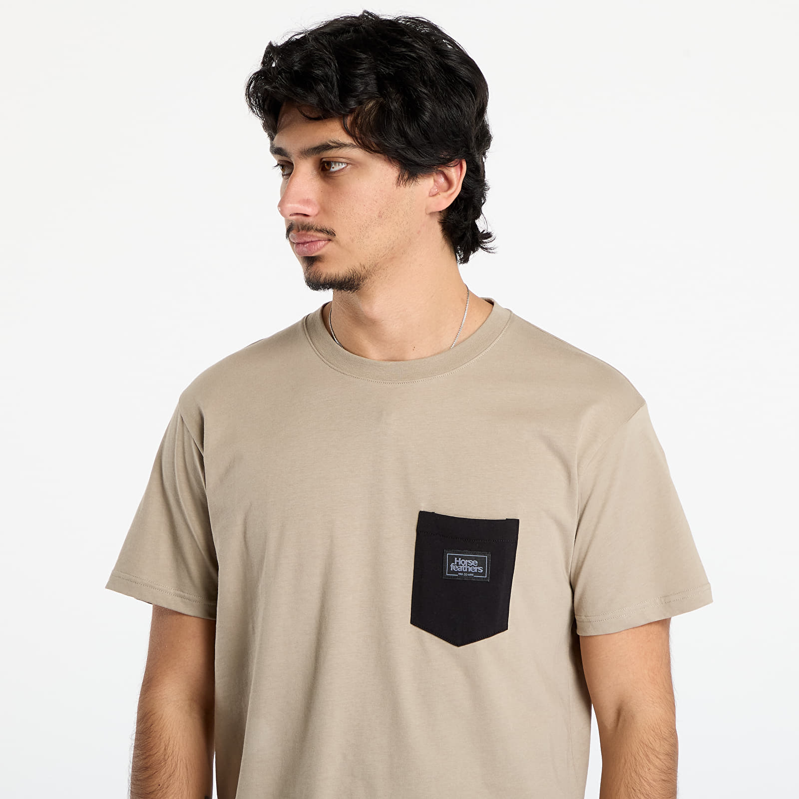 T-skjorter for menn Horsefeathers Alpha T-Shirt Taupe