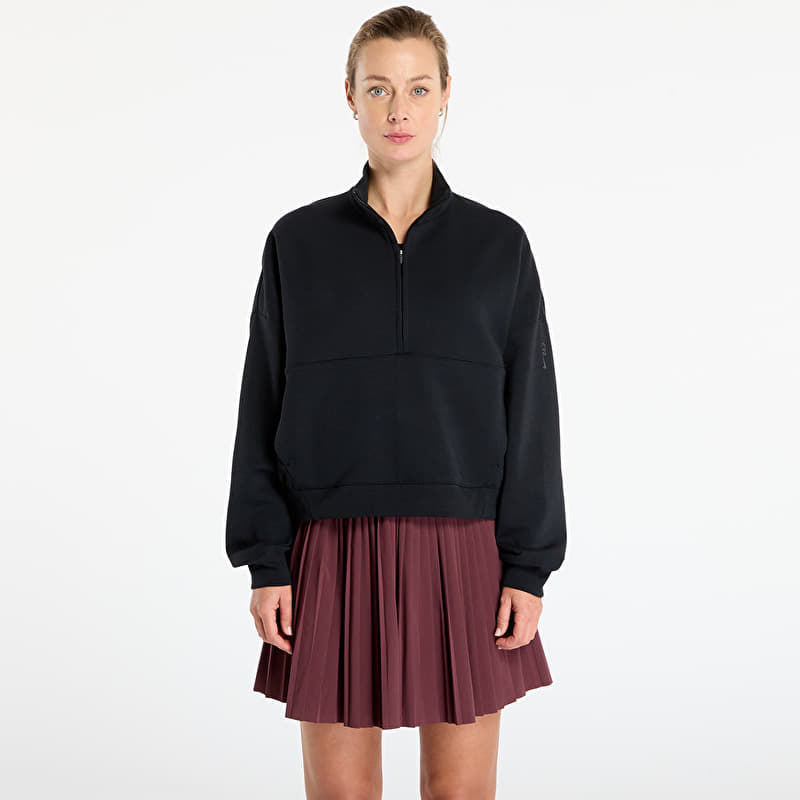 Sweatshirt Nike 24.7 ImpossiblySoft Women's Dri-FIT Oversized 1/2-Zip Top Black/ Dk Smoke Grey