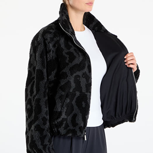 nike animal print fleece jacket