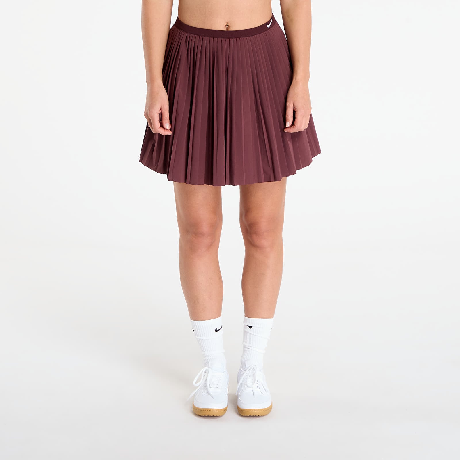 Fustă Nike Sportswear Womens Pleated Skirt Burgundy Crush/ Sail M