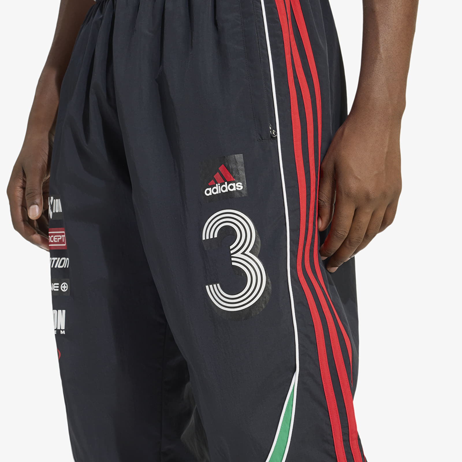 Byxor för män adidas Teamgeist Moto Trackpant Black