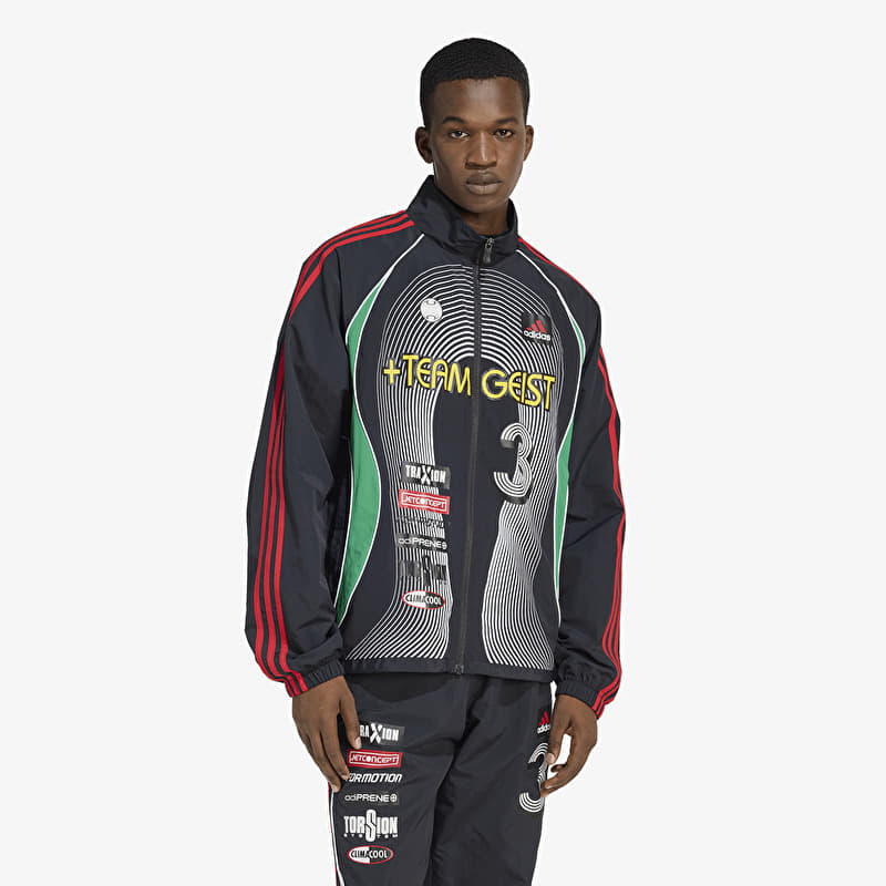Jacke adidas Teamgeist Moto Tracktop Black/ White/ Better Scarlet