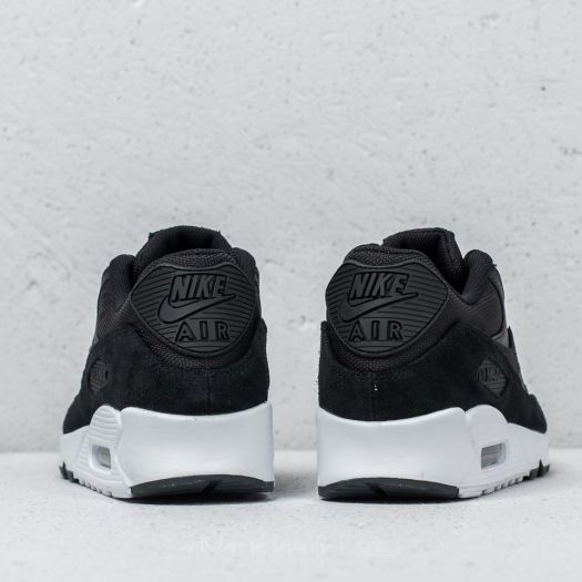 nike air max 90 black suede white stitching