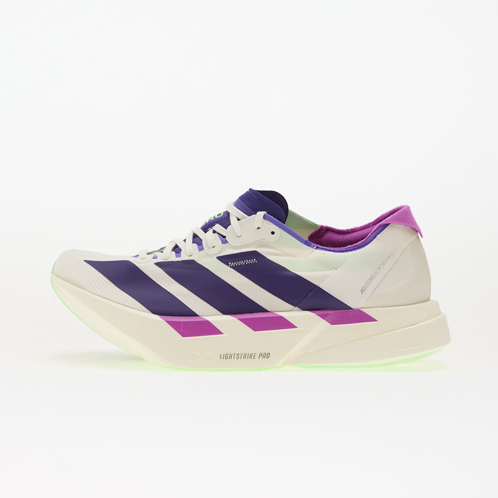 Sneakers adidas Adizero Adios Pro 4 M Core White/ Collegiate Purple/ Lime Burst EUR 44 2/3