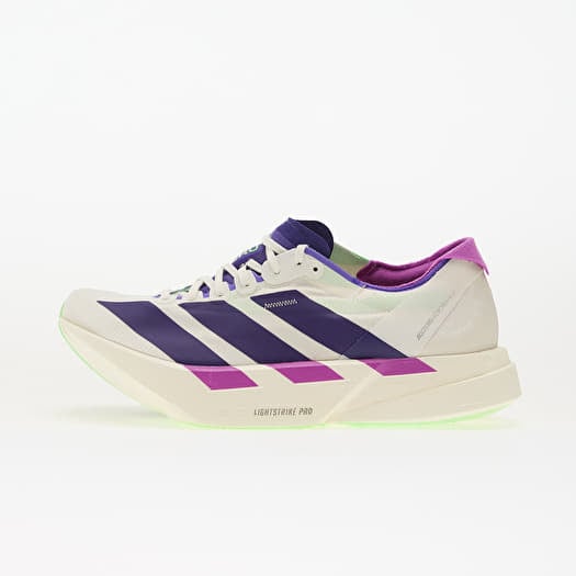 adidas Adizero Adios Pro 4 M Core White/ Collegiate Purple/ Lime Burst