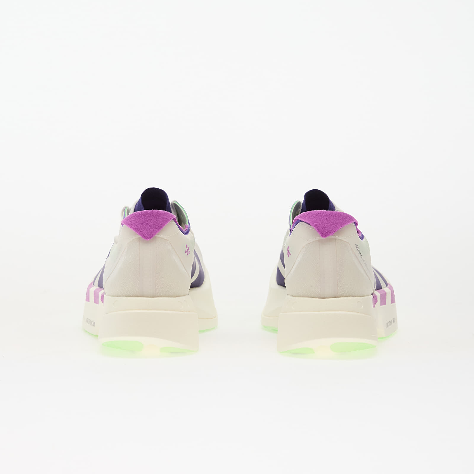 Мъжки кецове и обувки adidas Adizero Adios Pro 4 M Core White/ Collegiate Purple/ Lime Burst